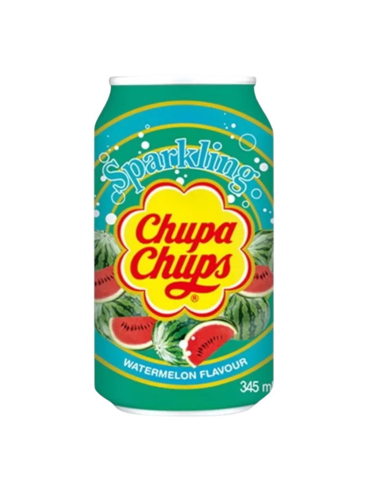 Chupa Chups Sparkling Газированный напит со вкус Арбуз 345мл